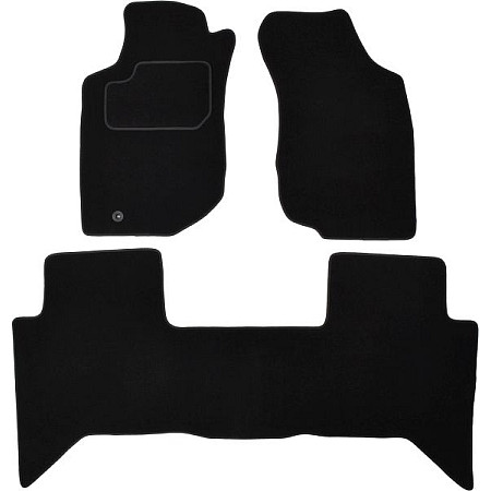 Covoras podea textil Floor mats Velours 3 pcs front/rear set colour neagra TOYOTA HILUX VII 11.04-09.15 Pick-up MAMMOOTH MMT A041 TOY175 PRM 01