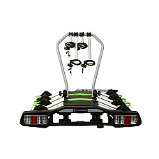Suport bicicleta, Suport ambreiaj Tow bar bike carrier / Bike holders X CARRIER - TB-009D4 type: platform Grey bike mounting: for wheels and frame no. of bicycles: 4 max. vehicle speed 120 km/h 13-pin MAMMOOTH MMT TB-006D4