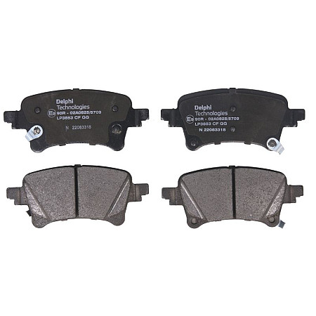 Set placute frana,frana disc Brake pads set rear JEEP GLADIATOR 3.0D/3.6 04.19- DELPHI LP3853