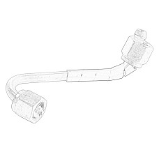 Conducta de inalta presiune, inst. de injectie CR system high pressure fuel hose 2 FORD FOCUS IV GALAXY III MONDEO V S-MAX TOURNEO CUSTOM V362 TRANSIT CUSTOM V362 TRANSIT V363 2.0D 12.15- OE FORD 2215506