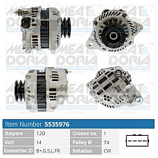 Alternator 14V 120A MITSUBISHI PAJERO IV 3.2D 02.07- MEAT &amp; DORIA MD5535976