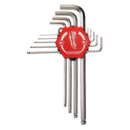 Set scule Set of key wrenches wrench / tool type: HEX key wrenches / HEX wrench/es / key wrenches profile Hexagonal MILWAUKEE 4932492399