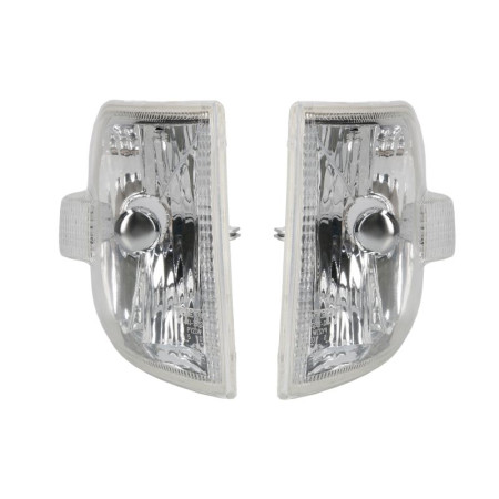 Set lumini semnalizare Indicator lamp front L/R chrome/transparent PY21W VW TRANSPORTER T4 07.90-09.95 DEPO 441-1532PXUEV