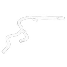 Cuplaj conducta lichid racire Cooling system rubber hose AUDI A3 SEAT LEON SKODA OCTAVIA I VW BORA BORA I GOLF IV 1.9D 02.00-12.10 OE VW 1J0 122 447ER