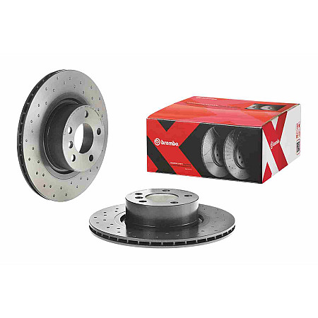 Disc frana Brake disc BREMBO Xtra Drilled front  L/R outer diameter 330 mm thickness 20 mm BMW X3 F25 X4 F26 TOYOTA PRIUS 1.5H-3.0D 09.03-03.18 BREMBO 09.B569.1X