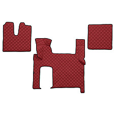 Covor compartiment picioare F-CORE doua sertare pe intregul etaj cantitate in set 3 szt. material - piele matlasata eko culoare - rosu transmisie automata MAN TGX I 06.06-09.21 F-CORE F-CORE FL06 RED