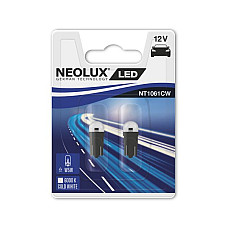 Bec, lumina securitate usa Bec LED ambalaj blister 2buc W5W 12V 15W W2.1x9.5d LED Interior alb rece 6000K NEOLUX NLXNT1061CW-02B