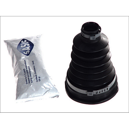 Ansamblu burduf, articulatie planetara Burduf cauciuc cap planetara exterior fi: 26/86 lungime145 set RENAULT 19 I 19 II 19 II CHAMADE 21 CLIO I CLIO II KANGOO KANGOO EXPRESS LAGUNA I 1.2-3.0 03.86- SASIC SAS4003440