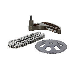 Set lant, antrenare pompa ulei Oil pump drive assembly SEAT CORDOBA IBIZA III IBIZA IV IBIZA IV SC SKODA FABIA I FABIA I PRAKTIK FABIA II ROOMSTER ROOMSTER PRAKTIK VW FOX POLO 1.2 07.01-05.15 SWAG SW30933839