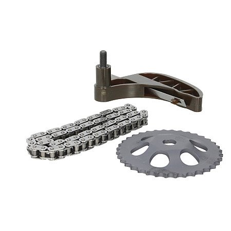 Set lant, antrenare pompa ulei Oil pump drive assembly SEAT CORDOBA IBIZA III IBIZA IV IBIZA IV SC SKODA FABIA I FABIA I PRAKTIK FABIA II ROOMSTER ROOMSTER PRAKTIK VW FOX POLO 1.2 07.01-05.15 SWAG SW30933839