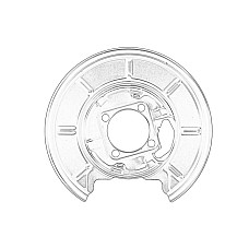 Protectie stropire,disc frana Capacul discului de frana Spate Dreapta MERCEDES A W169 B SPORTS TOURER W245 1.5-Electric 09.04-06.12 OE MERCEDES 169 423 02 20