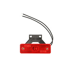 Lampa gabarit lampa de pozitie SW dreptunghiular cu LED-uri rosu cu balama 12V/24V WAS 218Z W44