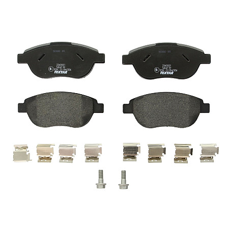 Set placute de frana Fata CITROEN C3 I C4 C4 I XSARA XSARA PICASSO PEUGEOT 1007 206 207 307 1.4-2.0D 12.99- TEXTAR 2360001