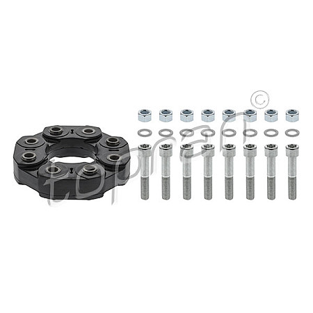 Articulatie, cardan Cuplarea elastica a arborelui elicei Fata/Spate diametru exterior 160mm Automat MERCEDES C W203 C W204 C T-MODEL S203 C T-MODEL S204 CLK A209 2.0D-5.5 11.02- HANS PRIES HP410 040