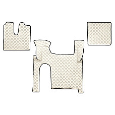 Covor compartiment picioare F-CORE doua sertare pe intregul etaj cantitate in set 3 szt. material - piele matlasata eko culoare - sampanie pentru transmisie manuala MAN TGX I 06.06-09.21 F-CORE F-CORE FL30 CHAMP