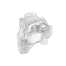 Suport motor Engine mount on engine side R ALFA ROMEO GIULIETTA FIAT BRAVO II LANCIA DELTA III 1.4-2.0D 09.07-12.20 OE FIAT 51796829