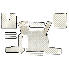 Covor compartiment picioare F-CORE doua sertare pe intregul etaj cantitate in set 7 szt. material - piele matlasata eko culoare - sampanie pentru transmisie manuala MAN TGX I TGX II 01.19- F-CORE F-CORE FL51 CHAMP