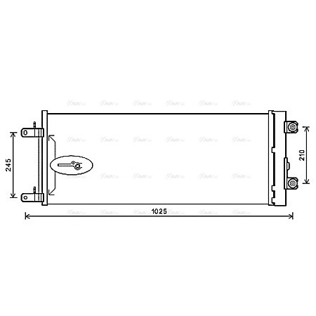Condensator, climatizare Condensator A/C 850x350x16 DAF CF XF 106 XF II XG XG+ 10.12- HIGHWAY 40011009HW