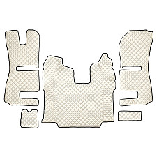Covor compartiment picioare F-CORE pe intregul etaj scaun pneumatic pentru pasageri cantitate in set 5 szt. material - piele matlasata eko culoare - sampanie Scaune RECARO transmisie automata  SCANIA P 01.1 F-CORE F-CORE FL54 CHAMP