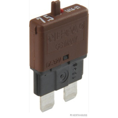 Automat siguranta Fuse 1pcs rated current: 75A length: 6mm Automatic Standard HERTH+BUSS PARTI ELECTRICE 50295901