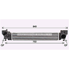 Intercooler, compresor Intercooler BMW 1 F40 2 F45 2 GRAN COUPE F44 2 GRAN TOURER F46 2 GRAN TOURER VAN F46 X1 F48 X2 F39 MINI F55 F56 F57 CLUBMAN F54 1.2/1.5 09.13- AVA COOLING BW4579 AVA