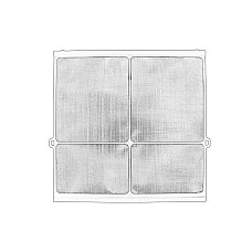 Grila radiator Engine radiator cover JOHN DEERE 6530 6530 2WD 6530 4WD 6530 PREMIUM 6534 6534 PREMIUM 6630 6630 PREMIUM 6830 6830 PREMIUM 6930 6930 PREMIUM OE JOHN DEERE L166239-JD