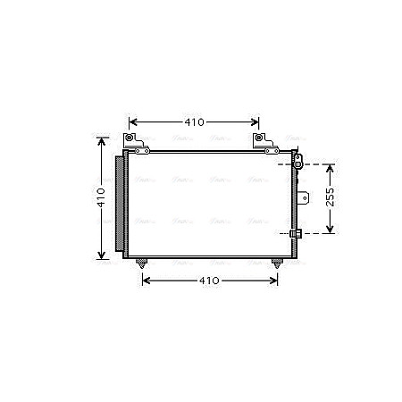 Condensator, climatizare A/C condenser with dryer DAIHATSU TERIOS 1.3 10.97-10.06 AVA COOLING DU5056D AVA