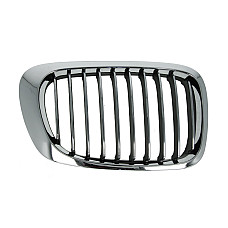 Grila radiator Grila frontala Dreapta convertibil versiune coupe crom/negru BMW 3 E46 1.6-3.2 12.97-12.07 -03.03 BLIC 6502-07-0061993PP