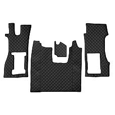 Covor compartiment picioare F-CORE pe intregul etaj scaun pneumatic pentru pasageri cantitate in set 3 szt. material - piele matlasata eko culoare - negru SCANIA LPGRS 09.16- F-CORE F-CORE FL37 BLACK