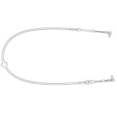 Cablu,transmisie manuala Gearshift level cable MASSEY FERGUSON 6485 6490 6495 6497 6499 PERKINS 6 CYL 6499 SISU 74 CTA 6 CYL OE AGCO 3786476M2-MF