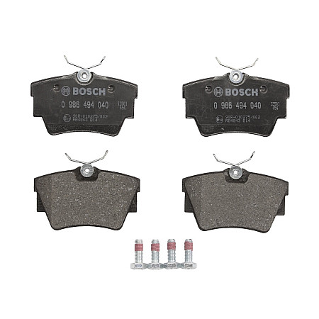 Set placute de frana Spate FIAT TALENTO NISSAN PRIMASTAR OPEL ADMIRAL A VIVARO A VIVARO B RENAULT TRAFIC II TRAFIC III 1.6D-4.6 04.65- BOSCH 0 986 494 040
