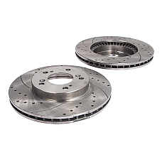 Disc frana Brake disc set 2 pcs. 2pcs SPEEDMAX Cut-Drilled front  L/R outer diameter 282 mm thickness 23 mm ACURA LEGEND LEGEND II RL HONDA CR-V I HR-V INTEGRA 1.6-3.5 01.87- SPEEDMAX C34033JCTUOTUV