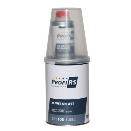 Grund / Primere Grund acrilic gri 105L intaritor tip de pulverizare: pistol proportii: 6:1 aplicatie pentru suprafata: Caroseria auto sasiu nu utilizati diluant PROFIRS 0RS103-1.05L
