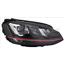 Far Headlamp L D3S/H7/PW24W with motor GTI no controller VW GOLF VII 08.12-12.20 TYC TYC 20-14224-16-2