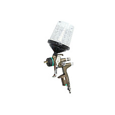 Pistoale pe aer si accesorii Pistol de vopsire pneumatic JET X 5500 HVLP marime duza: 13 cu manometru pt pistolul de vopsit I05 rezervor gravitational 0.6l SATA 1062124