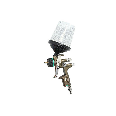 Pistoale pe aer si accesorii Pistol de vopsire pneumatic JET X 5500 HVLP marime duza: 13 cu manometru pt pistolul de vopsit I05 rezervor gravitational 0.6l SATA 1062124