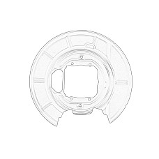 Protectie stropire,disc frana Capacul discului de frana Spate Dreapta BMW 5 E39 2.0-4.9 09.95-06.03 OE BMW 34 21 1 162 774