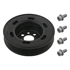 Fulie curea, arbore cotit Crankshaft pulley AUDI A3 A4 B6 A4 B7 A6 C5 TT SEAT ALHAMBRA ALTEA ALTEA XL EXEO EXEO ST LEON TOLEDO III SKODA OCTAVIA II VW EOS GOLF PLUS V GOLF V 1.6-2.0LPG 09.95-08.15 SWAG SW30933608