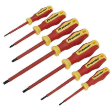Unelte pentru intretinere vehicule electrice Set of screwdrivers 7 pcs wrench / tool type: insulated VDE / Phillips screwdrivers / slotted screwdrivers profile Phillips PH / slotted / VDE screwdriver size mm: 3 4 5.5 6.5 philips siz SEALEY SEA AK6125