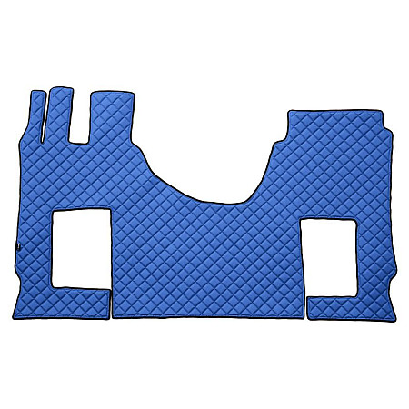 Covor compartiment picioare F-CORE pe intregul etaj scaun pneumatic pentru pasageri cantitate in set 1 szt. material - piele matlasata eko culoare - albastru cabina lata 250 cm MERCEDES ACTROS MP4 / MP5 07. F-CORE F-CORE FL32 BLUE