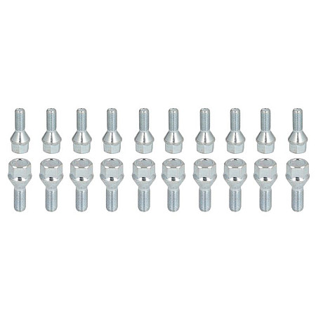 Trusa de montare a jantei de aliaj Fitting kit BOLT-KIT B M12x15x27 K19 1 kit / 4 wheels - B/N qty 16 MAK MAK 8000000954