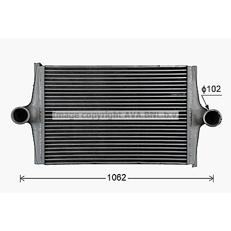 Intercooler, compresor intercooler SCANIA 4 BUS DC11.03-DSC9.15 01.96-09.10 HIGHWAY 20045022HW