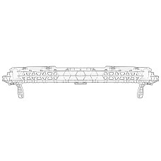 Suport, bara protectie Bumper reinforcement mounting front middle VW TRANSPORTER T6 TRANSPORTER T6 / CARAVELLE T6 2.0/2.0D 04.15-12.19 OE VW 7E0 807 699A