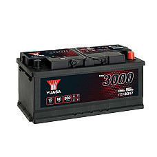 Acumulator Pornire Battery YUASA 12V 90Ah/800A YBX3000 SMF R+ standard 353x175x175 B13 starting YUASA YBX3017