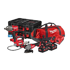 Set scula electrica EN Battery powered tools kit Pistol impact pe acumulator 18V 3 x 55Ah MILWAUKEE 4933479534