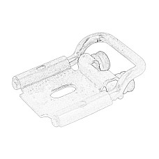 Bolt Element de blocare Spate Inferior usa aripii NISSAN INTERSTAR OPEL MOVANO A RENAULT MASTER II 07.98- OE RENAULT 77 00 353 757