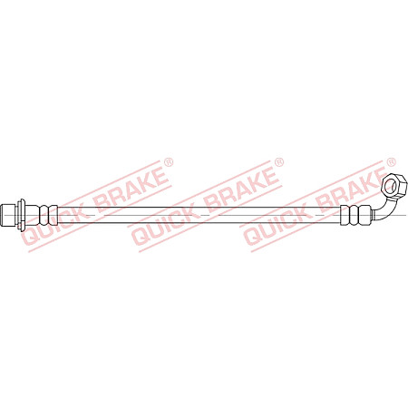 Furtun frana Furtun/conducta de frana flexibil lungime 240mm M10x1 TOYOTA LAND CRUISER PRADO 2.7-4.0 09.02- QUICK BRAKE QB58.003