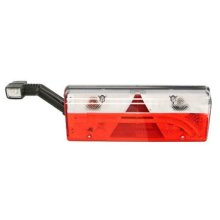 Stop spate Rear lamp L EUROPOINT III LED 24V triangular reflector with extension arm lamp connector: ASS2.1 7PIN ASPOCK A25-7020-504