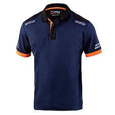 Imbracaminte de protectie si de lucru imbracaminte de protectie si de lucru Tricouri polo TECH POLO marime: L material: bumbac / fibra de poliester gramaj: 180g/m culoare: albastru navy/portocaliu SPARCO TEAMWORK 02415 BMAF/L