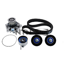 Set pompa apa + curea dintata Set de sincronizare curea + scripete + pompa de apa CHRYSLER VOYAGER III VOYAGER IV JEEP CHEROKEE 2.5D/2.8D 01.95-12.08 SNR KDP486.000